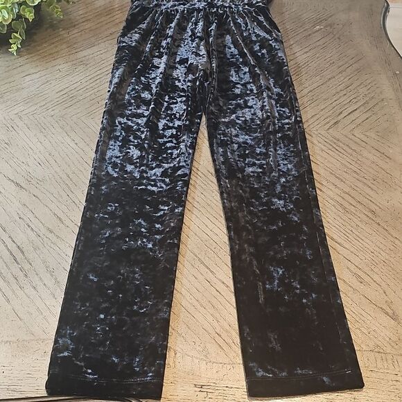 Crushed velvet one-shoulder jumpsuit XS-S - Picture 3 of 16